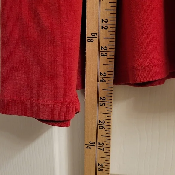 Women's Red V-Neck Long Sleeved Top XXL - Picture 5 of 6